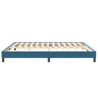 vidaXL Letto a Molle senza Materasso Blu Scuro 200x220 cm in Velluto