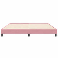 vidaXL Letto a Molle senza Materasso Rosa 200x220 cm in Velluto