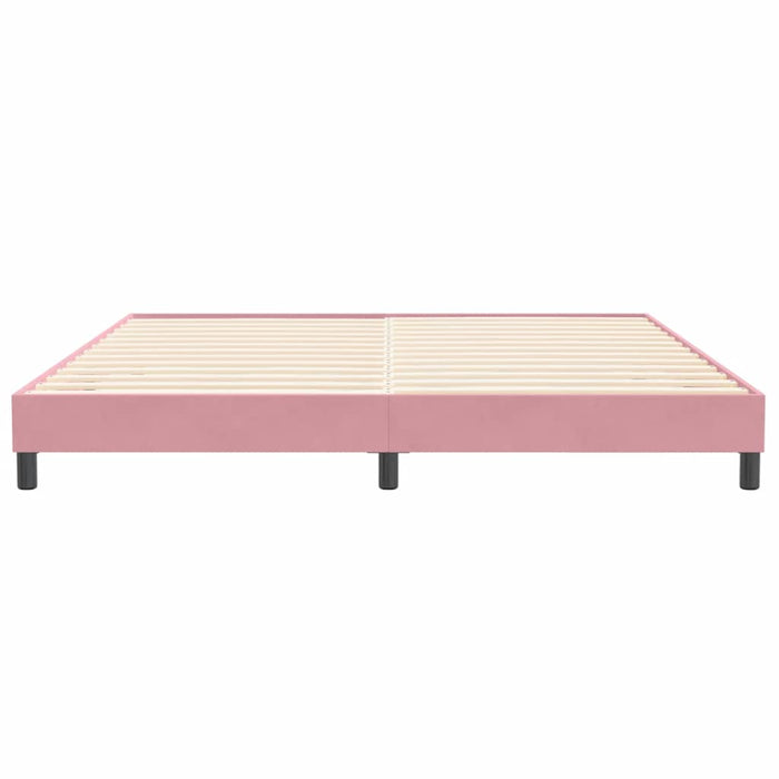 vidaXL Letto a Molle senza Materasso Rosa 200x220 cm in Velluto