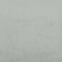 vidaXL Giroletto a Molle con Materasso grigio chiaro 90x210 cm Velluto