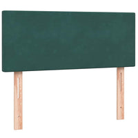 vidaXL Giroletto a Molle con Materasso Verde Scuro 120x220 cm Velluto