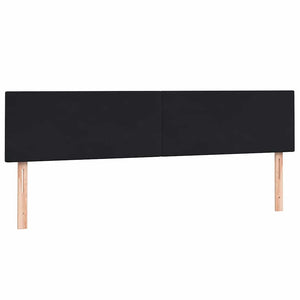 vidaXL Giroletto a Molle con Materasso Nero 200x220 cm in Velluto