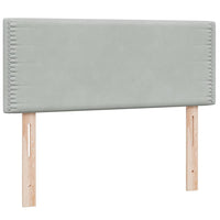 vidaXL Giroletto a Molle con Materasso Grigio Chiaro 120x210cm Velluto