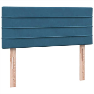 Giroletto a Molle con Materasso Blu Scuro 120x220 cm in Velluto 3316351