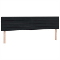 vidaXL Giroletto a Molle con Materasso Nero 180x220 cm in Velluto