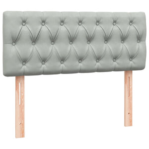 vidaXL Giroletto a Molle con Materasso Grigio Chiaro 120x210cm Velluto