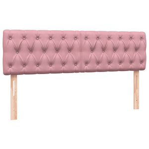 vidaXL Giroletto a Molle con Materasso Rosa 160x210 cm in Velluto