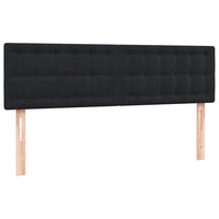 vidaXL Giroletto a Molle con Materasso Nero 140x210 cm in Velluto
