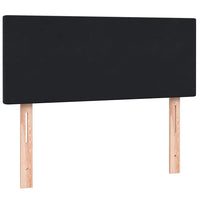 vidaXL Giroletto a Molle con Materasso Nero 120x210 cm in Velluto