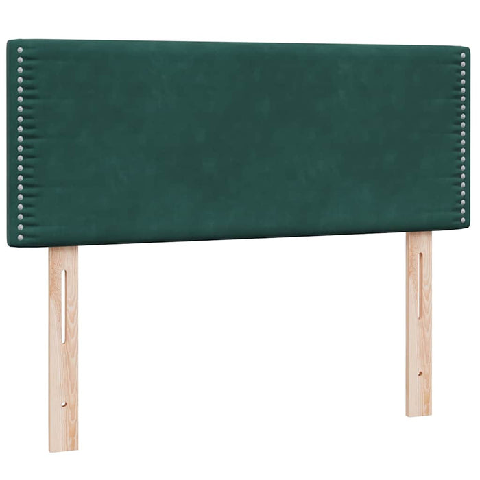 vidaXL Giroletto a Molle con Materasso Verde Scuro 120x210 cm Velluto