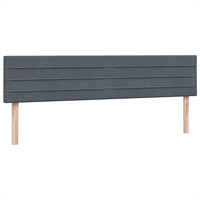 vidaXL Giroletto a Molle con Materasso Grigio Scuro 200x210 cm Velluto