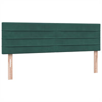 vidaXL Giroletto a Molle con Materasso Verde Scuro 160x220 cm Velluto