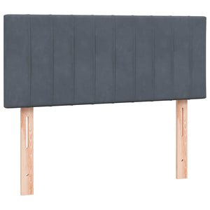 vidaXL Giroletto a Molle con Materasso Grigio Chiaro 120x220cm Velluto