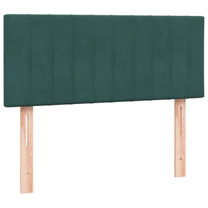 vidaXL Giroletto a Molle con Materasso Verde Scuro 120x220 cm Velluto