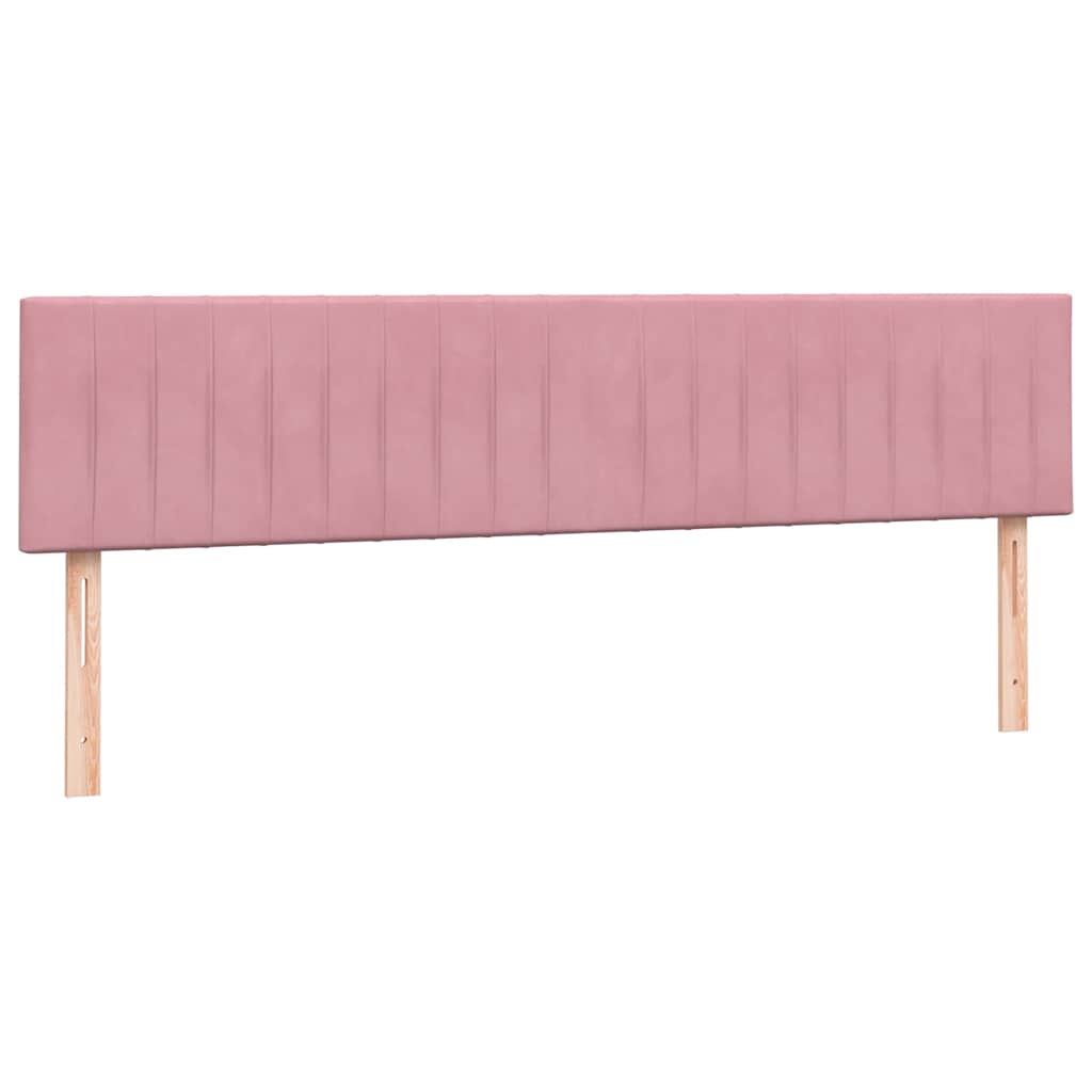 vidaXL Giroletto a Molle con Materasso Rosa 200x220 cm in Velluto