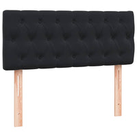 vidaXL Giroletto a Molle con Materasso Nero 120x210 cm in Velluto