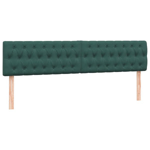 vidaXL Giroletto a Molle con Materasso Verde Scuro 180x210 cm Velluto