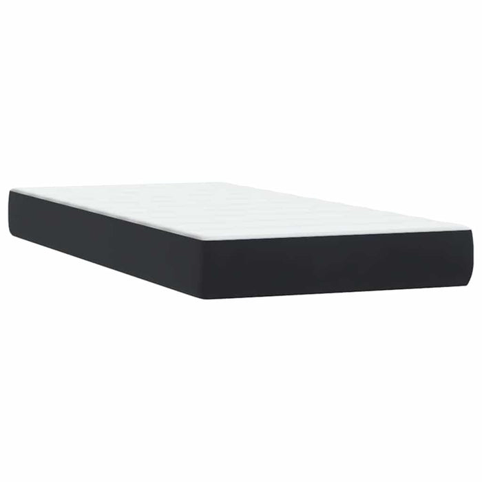 Letto a Molle con Materasso e LED-Struttura Letto con Materasso Nero 80x220 cm Velluto 492307