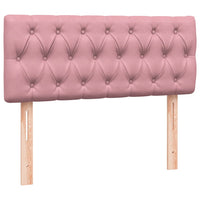 vidaXL Giroletto a Molle con Materasso Rosa 120x220 cm in Velluto