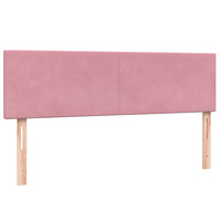 vidaXL Giroletto a Molle con Materasso Rosa 140x220 cm in Velluto