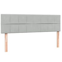 Giroletto a Molle con Materasso Grigio Chiaro 140x210cm Velluto 3317523