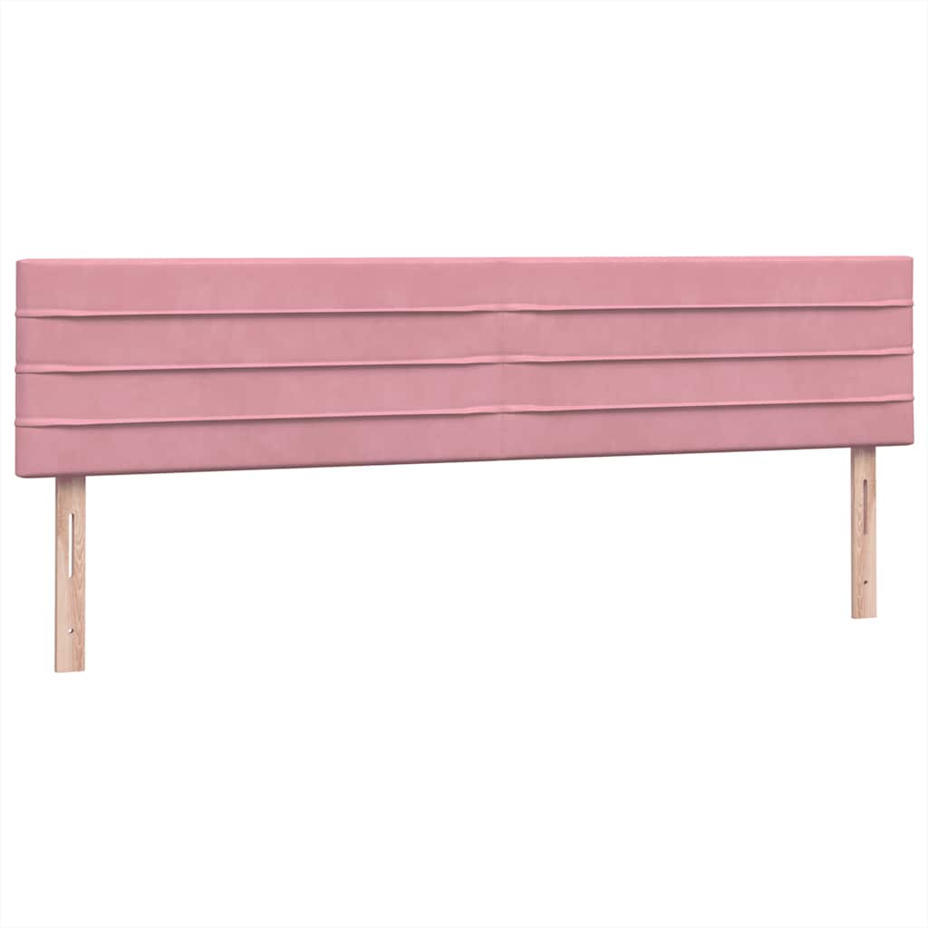 vidaXL Giroletto a Molle con Materassi Rosa 180x210 cm in Velluto