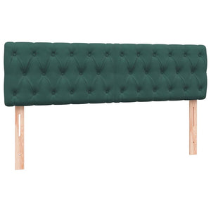 vidaXL Giroletto a Molle con Materassi Verde Scuro 180x210 cm Velluto