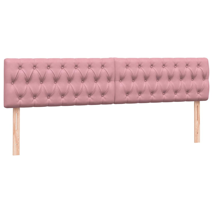 vidaXL Giroletto a Molle con Materassi Rosa 200x220 cm in Velluto