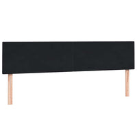 vidaXL Giroletto a Molle con Materasso Nero 200x220 cm in Velluto