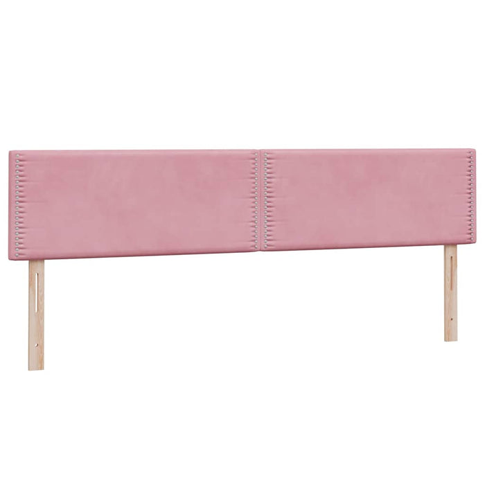 vidaXL Giroletto a Molle con Materasso Rosa 200x220 cm in Velluto