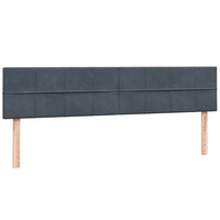 vidaXL Giroletto a Molle con Materasso Grigio Scuro 180x220 cm Velluto