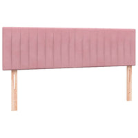 vidaXL Giroletto a Molle con Materasso Rosa 160x220 cm in Velluto