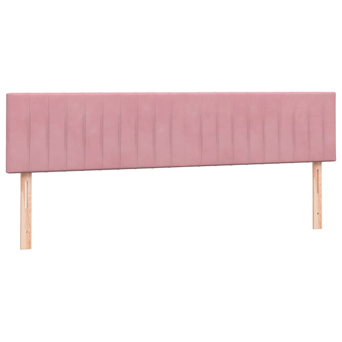 vidaXL Giroletto a Molle con Materasso Rosa 200x220 cm in Velluto