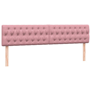 vidaXL Giroletto a Molle con Materasso Rosa 200x220 cm in Velluto