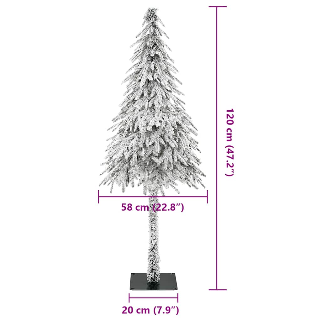 vidaXL Albero di Natale artificiale Bianco 58 x 58 x 120 cm