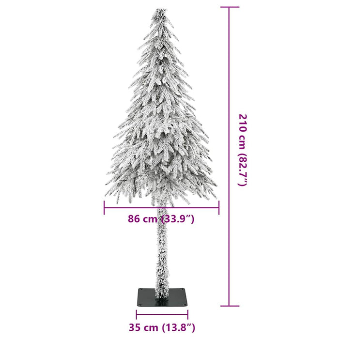 vidaXL Albero di Natale artificiale Bianco 86 x 86 x 210 cm