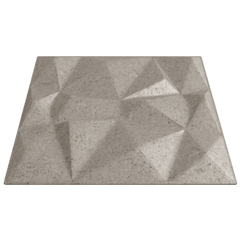 vidaXL Pannelli Murali 12 pz Beton 50x50 cm XPS 3 m² Diamante
