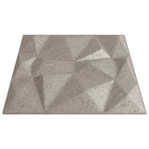 vidaXL Pannelli Murali 12 pz Beton 50x50 cm XPS 3 m² Diamante