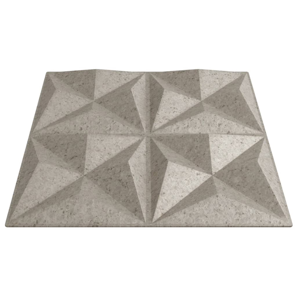 vidaXL Pannelli Murali 12 pz Beton 50x50 cm XPS 3 m² Origami