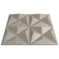 vidaXL Pannelli Murali 12 pz Beton 50x50 cm XPS 3 m² Origami