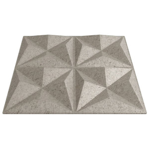 vidaXL Pannelli Murali 12 pz Beton 50x50 cm XPS 3 m² Origami