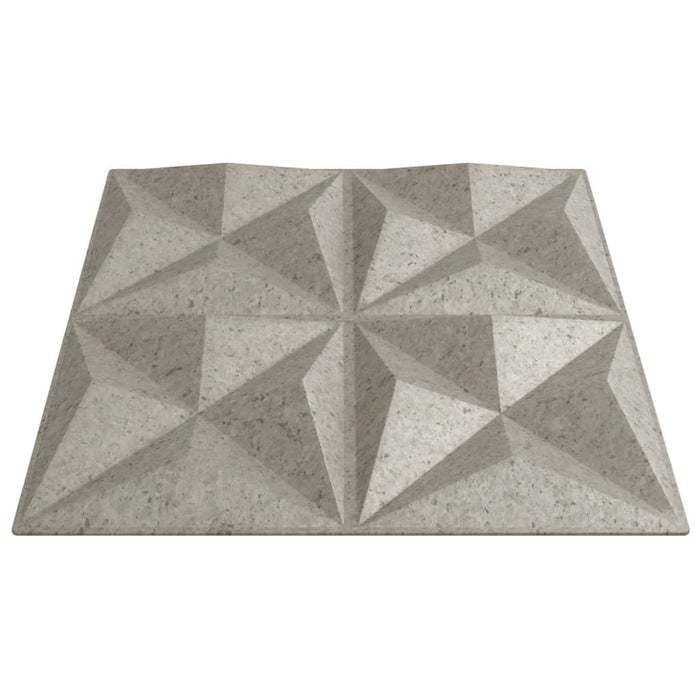vidaXL Pannelli Murali 12 pz Beton 50x50 cm XPS 3 m² Origami