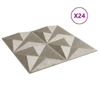 Pannelli Murali 24 pz Beton 50x50 cm XPS 6 m² Origami 4100063