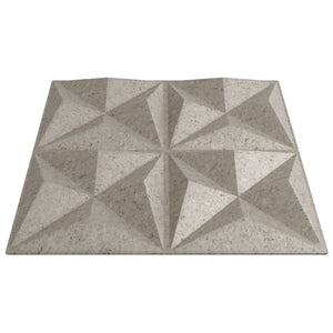 vidaXL Pannelli Murali 24 pz Beton 50x50 cm XPS 6 m² Origami