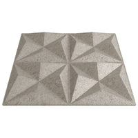 Pannelli Murali 24 pz Beton 50x50 cm XPS 6 m² Origami 4100063