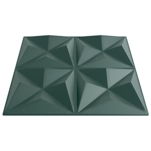 Pannelli Murali 24 pz Verdi 50x50 cm XPS 6 m² Origami 4100066