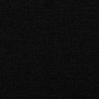 vidaXL Poltrona con Poggiapiedi Nera in Tessuto