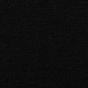 vidaXL Poltrona con Poggiapiedi Nera in Tessuto