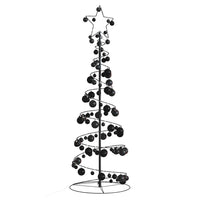 Albero di Natale a LED con Palline 100 LED Bianco Caldo 150 cm