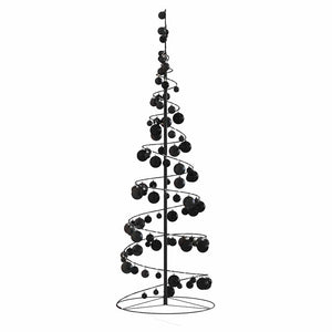 Albero di Natale a LED con Palline 100 LED Bianco Caldo 150 cm 3318562